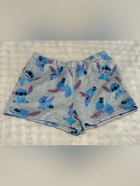 Disney Gray Shorts with Blue & Purple Character Print